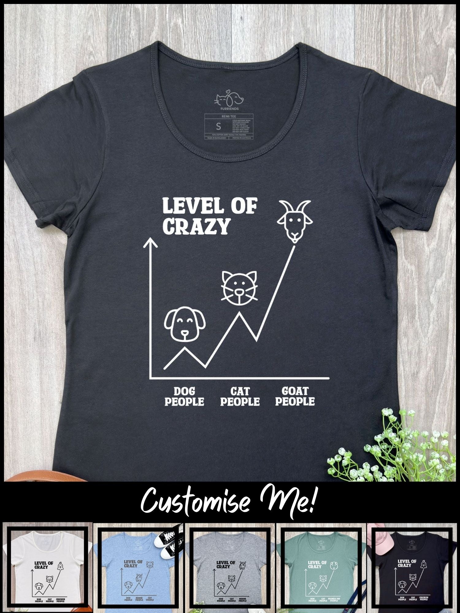 Level Of Crazy Remi Women's Tee (Customisable)