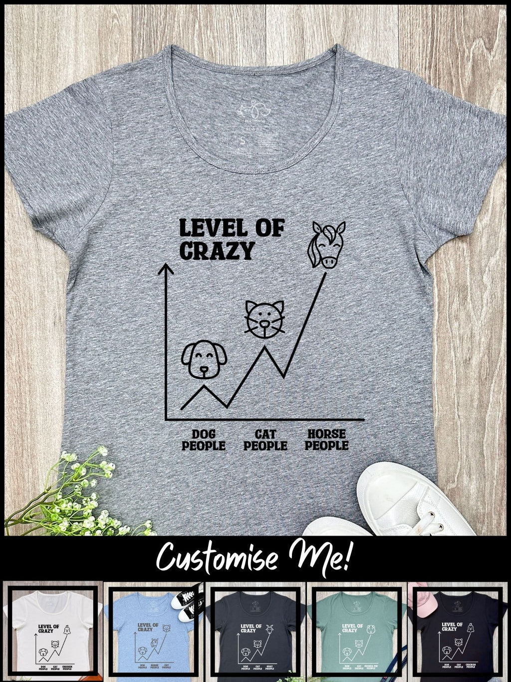 Level Of Crazy Remi Women's Tee (Customisable)