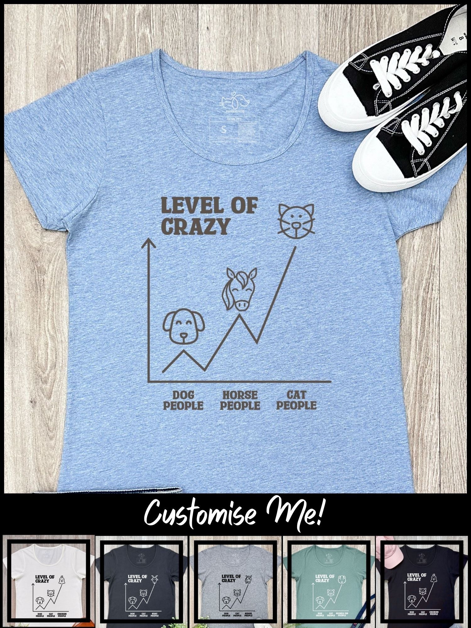 Level Of Crazy Remi Women's Tee (Customisable)