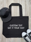 "Customisable Text" Stella Tote Bag