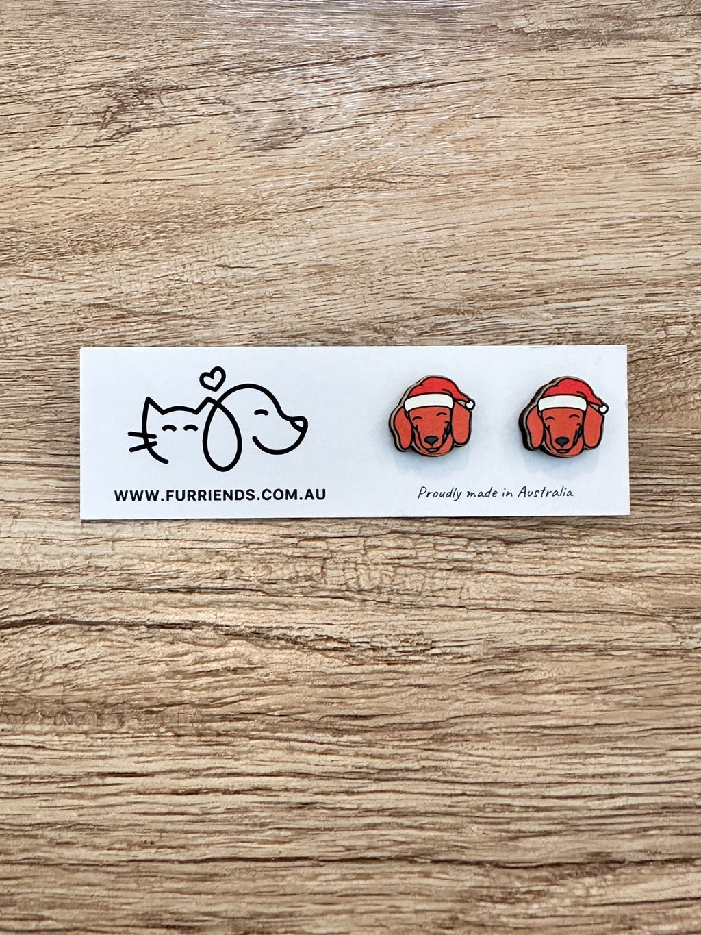 Dachshund Christmas Edition ColourPop Stud Earrings