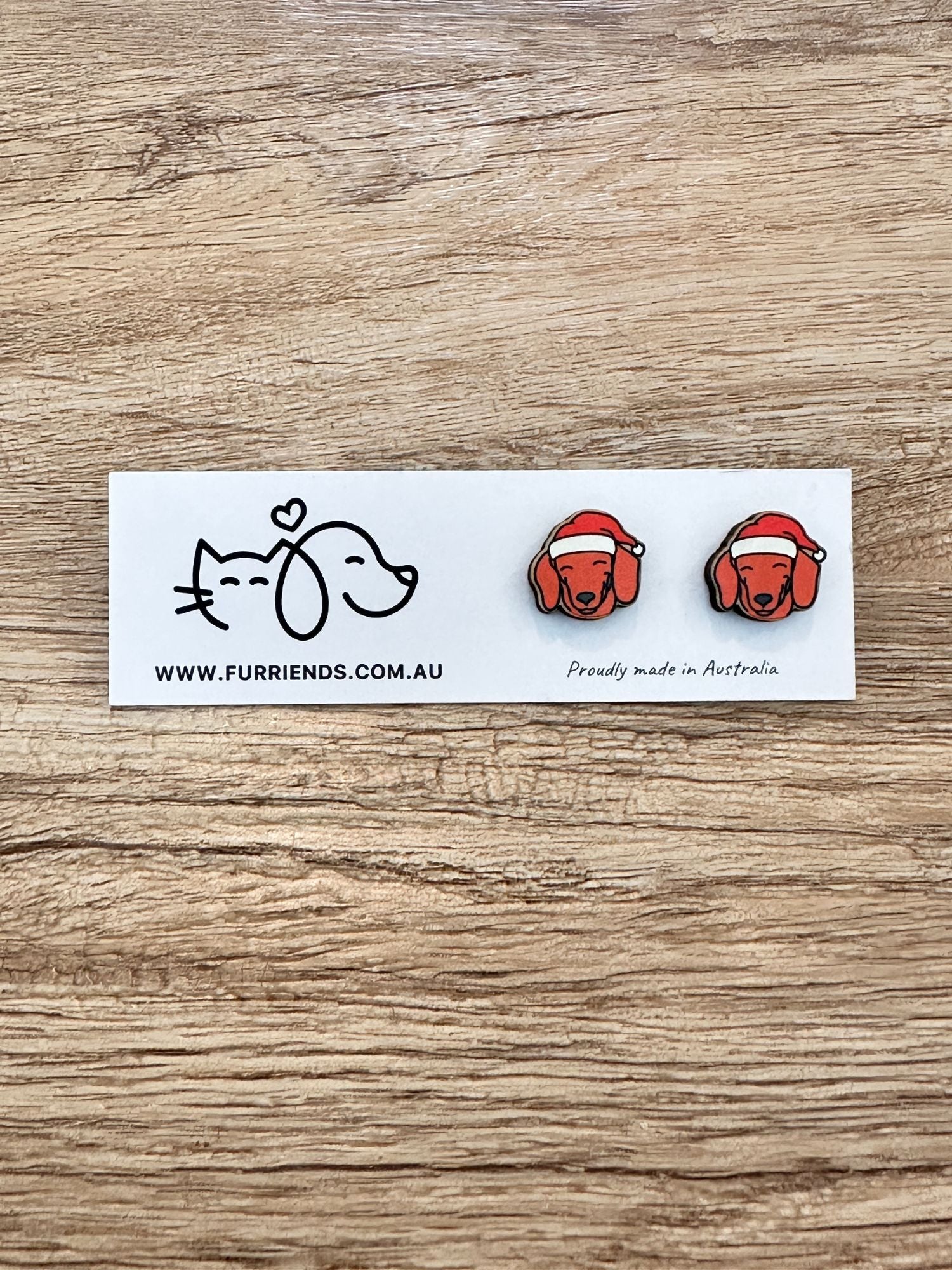 Dachshund Christmas Edition ColourPop Stud Earrings