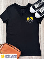 LIMITED EDITION Paw Prints On My Heart Emma Women's V-Neck Tee