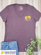 LIMITED EDITION Paw Prints On My Heart Emma Women's V-Neck Tee