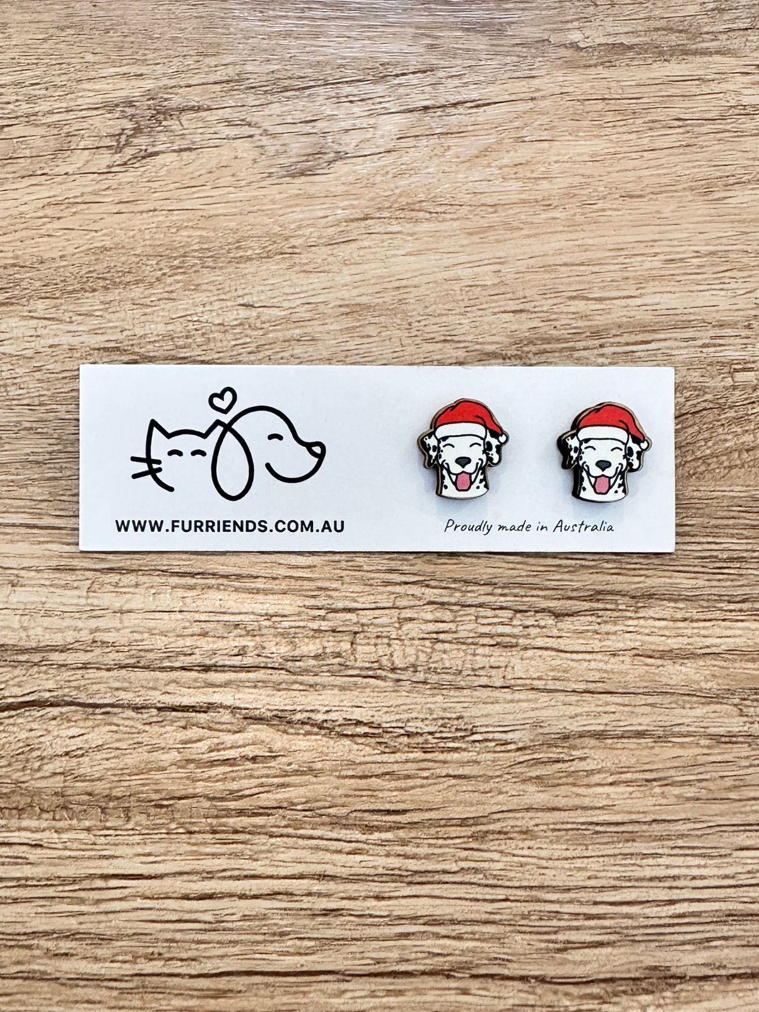Dalmatian Christmas Edition ColourPop Stud Earrings