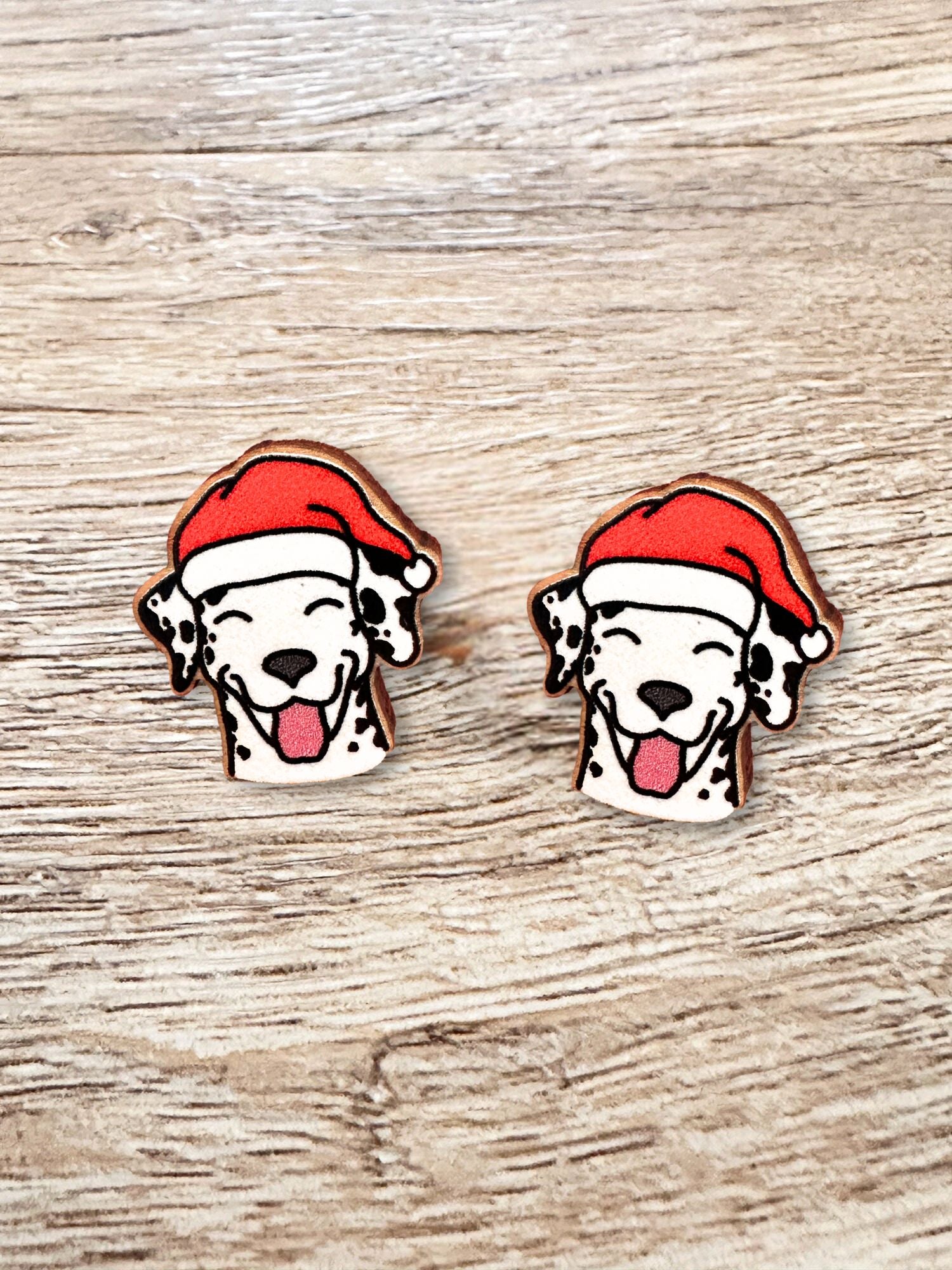 Dalmatian Christmas Edition ColourPop Stud Earrings