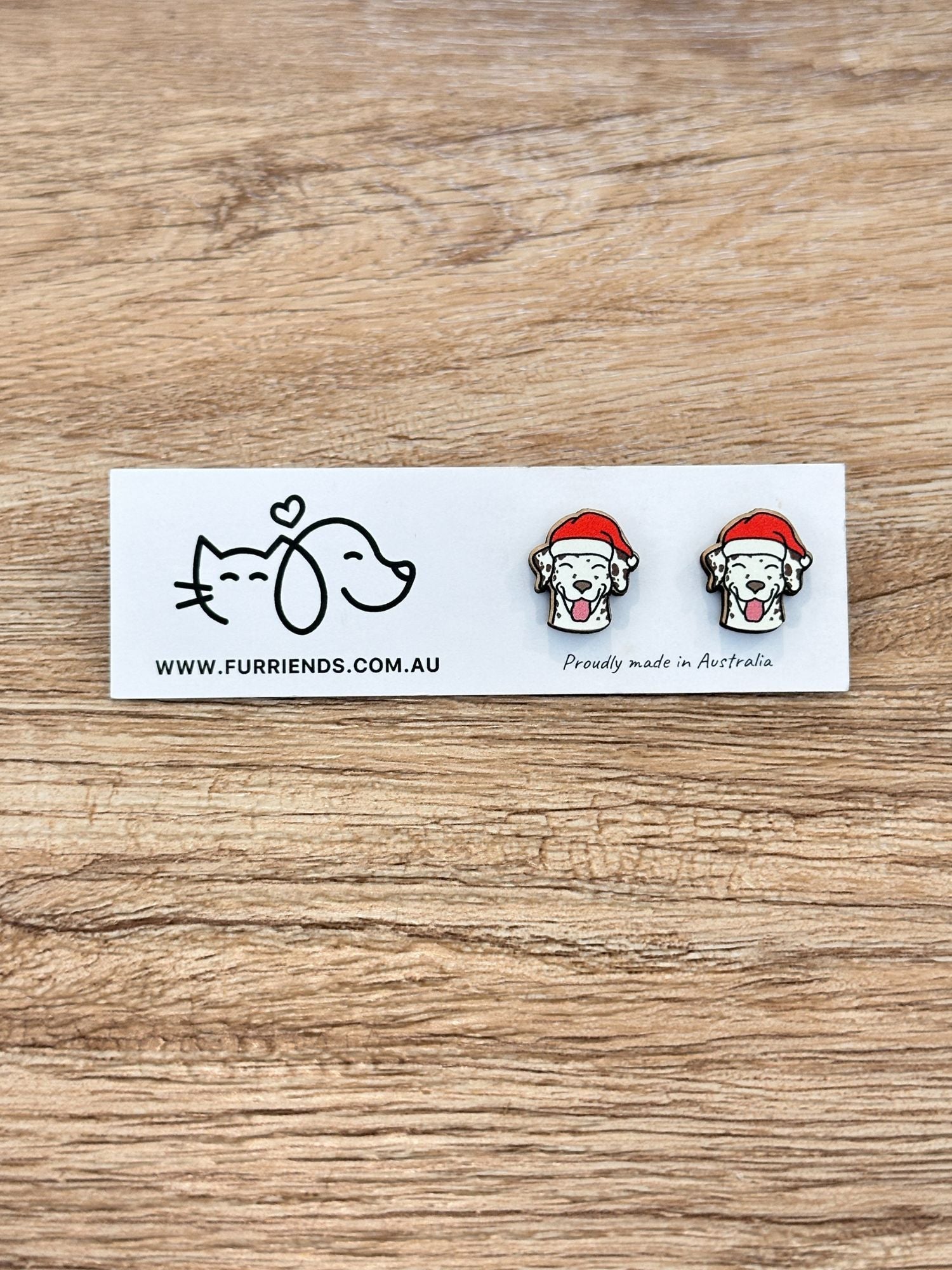 Dalmatian Christmas Edition ColourPop Stud Earrings