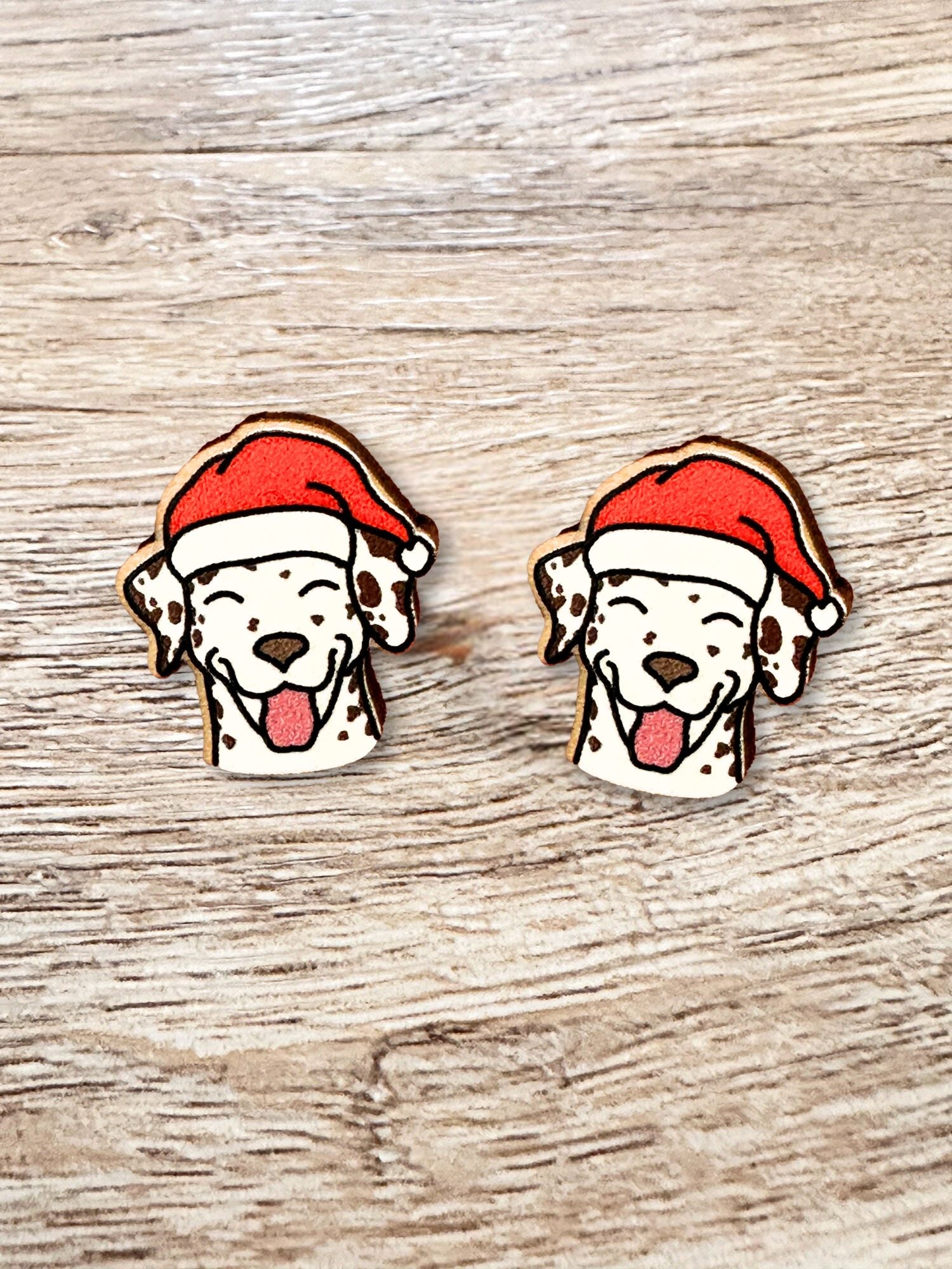 Dalmatian Christmas Edition ColourPop Stud Earrings