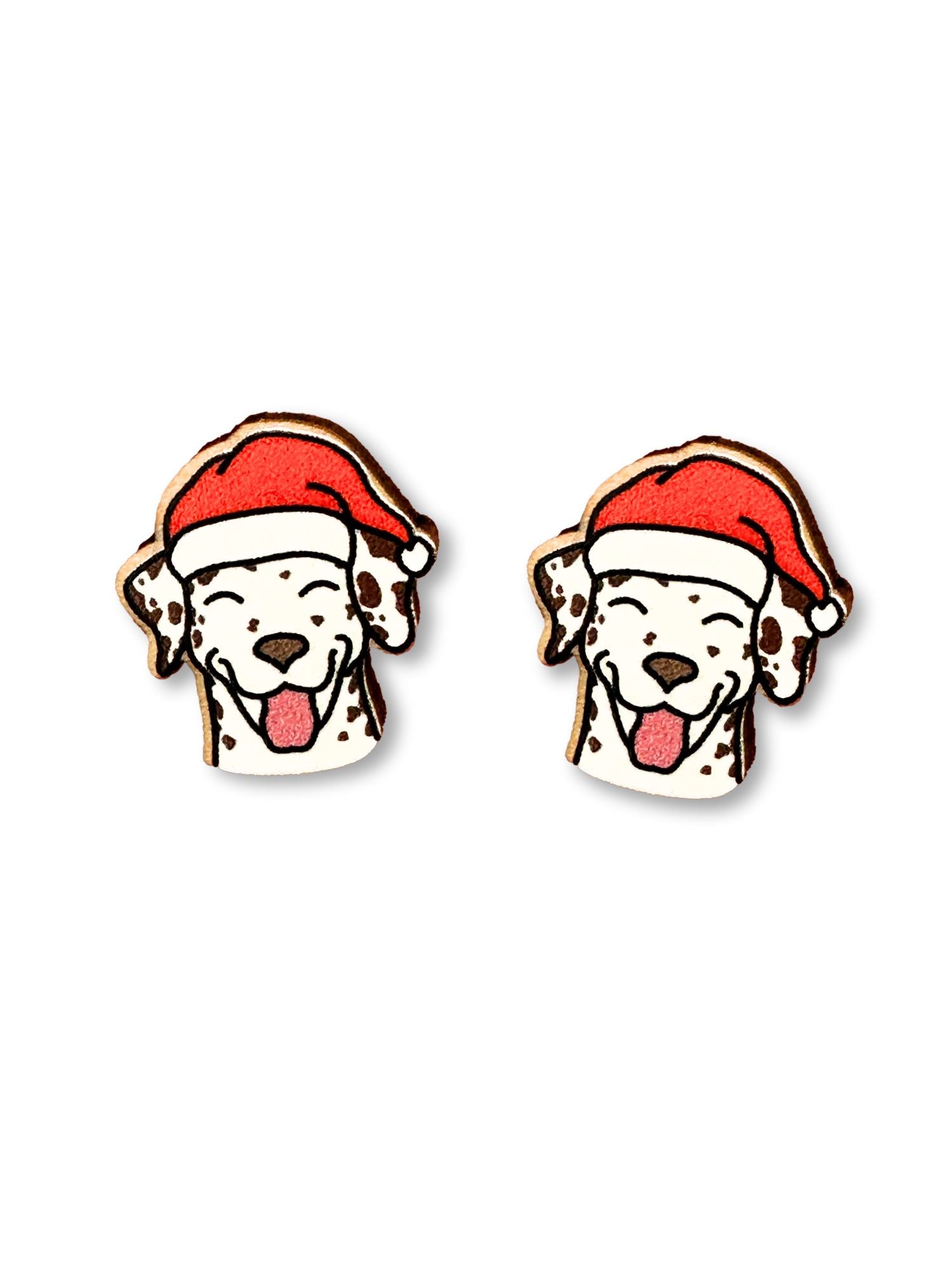 Dalmatian Christmas Edition ColourPop Stud Earrings