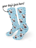 Custom Dog Face Crew Socks