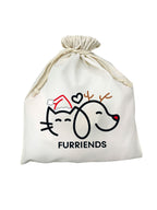 Furriends Signature Christmas Edition Drawstring Bag