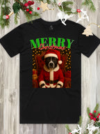 Santa Paws Custom Photo Regular Fit T-shirt