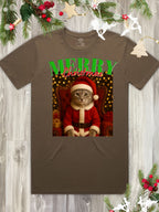 Santa Paws Custom Photo Regular Fit T-shirt