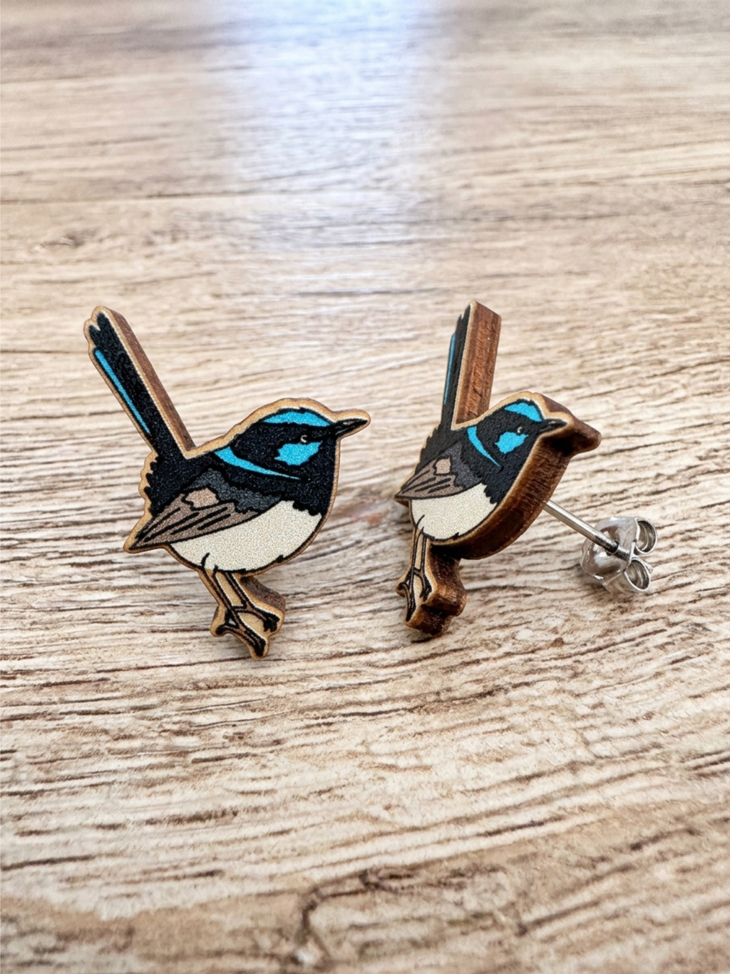 Fairy Wren ColourPop Stud Earrings