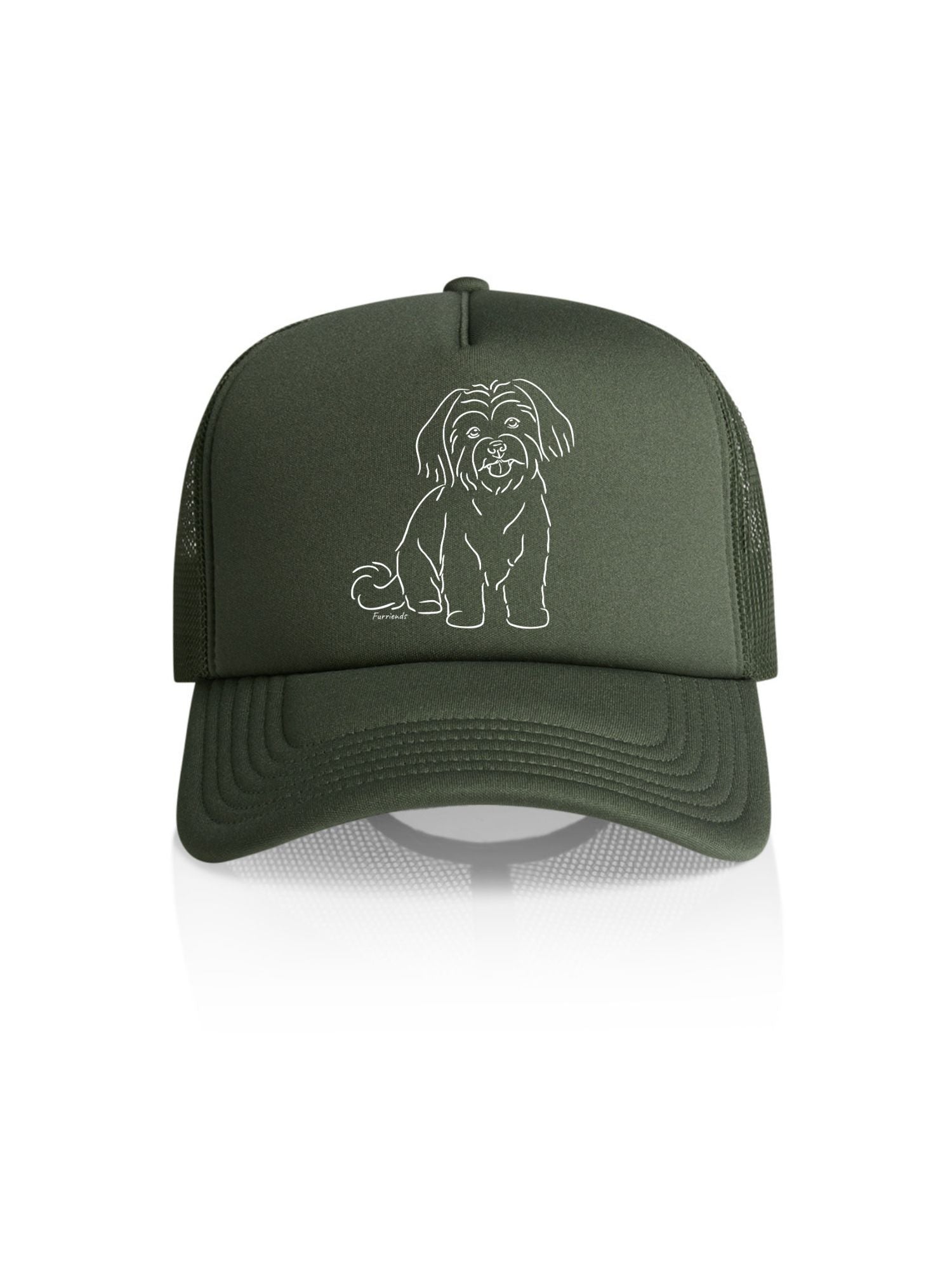 Maltese Terrier Foam Trucker Cap