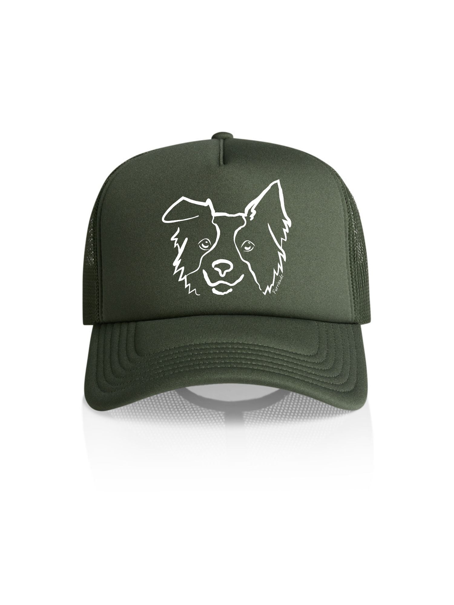 Border Collie Foam Trucker Cap