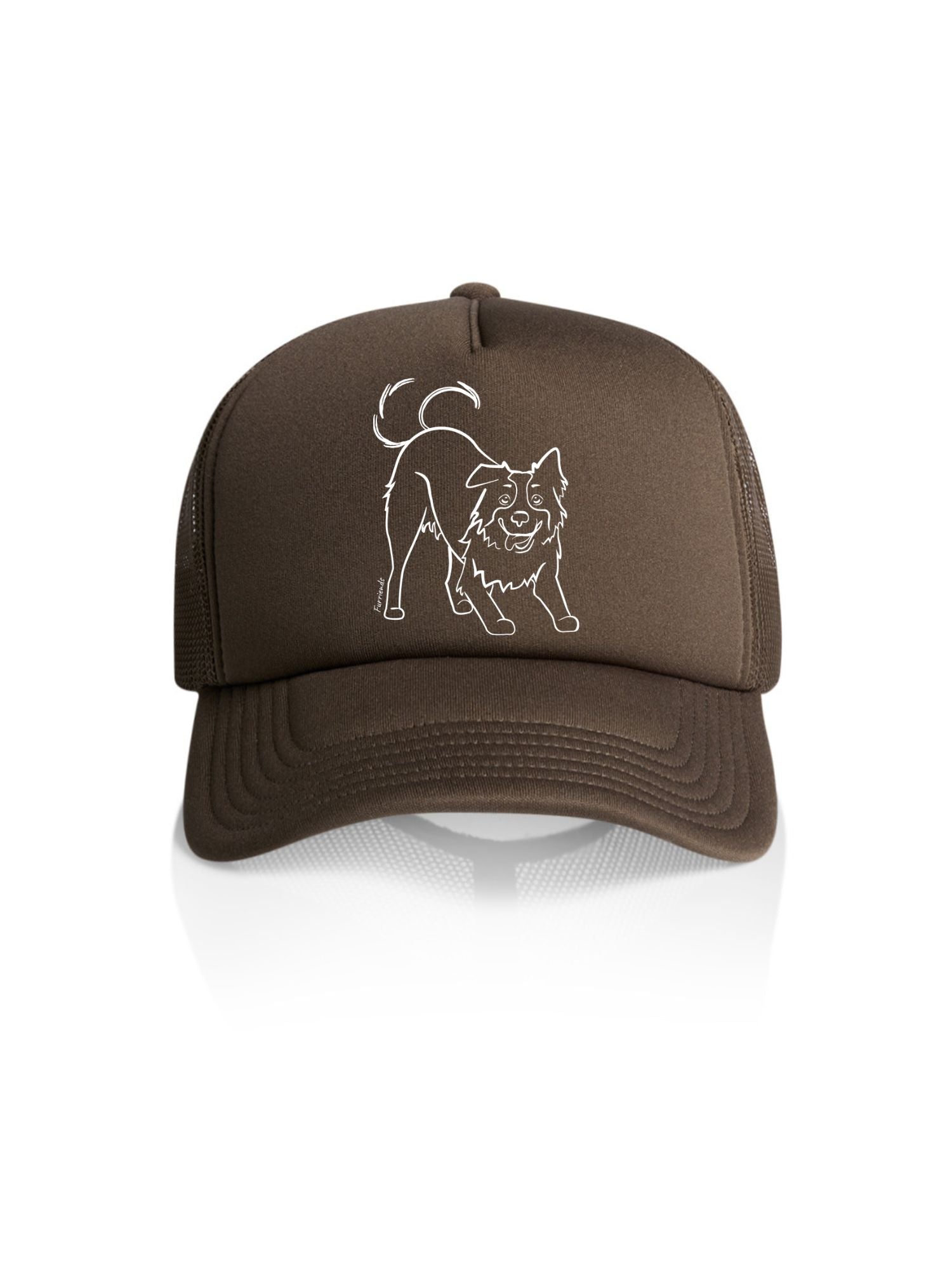 Border Collie Foam Trucker Cap