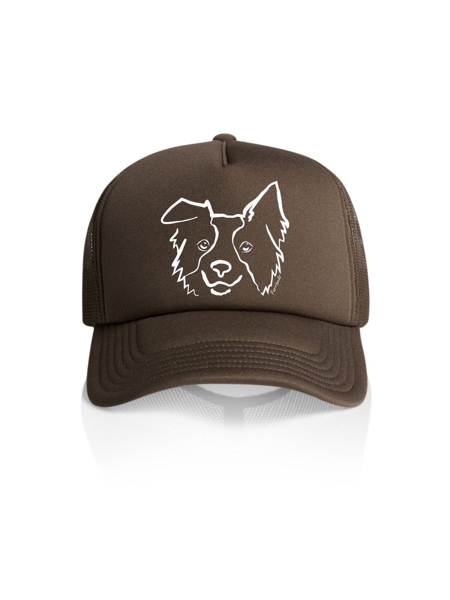 Border Collie Foam Trucker Cap