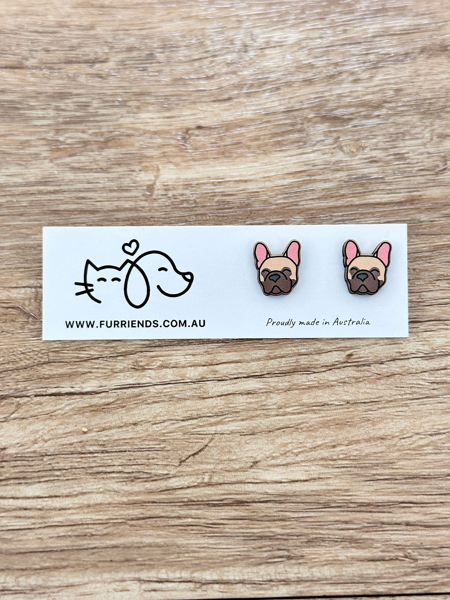 French Bulldog ColourPop Stud Earrings