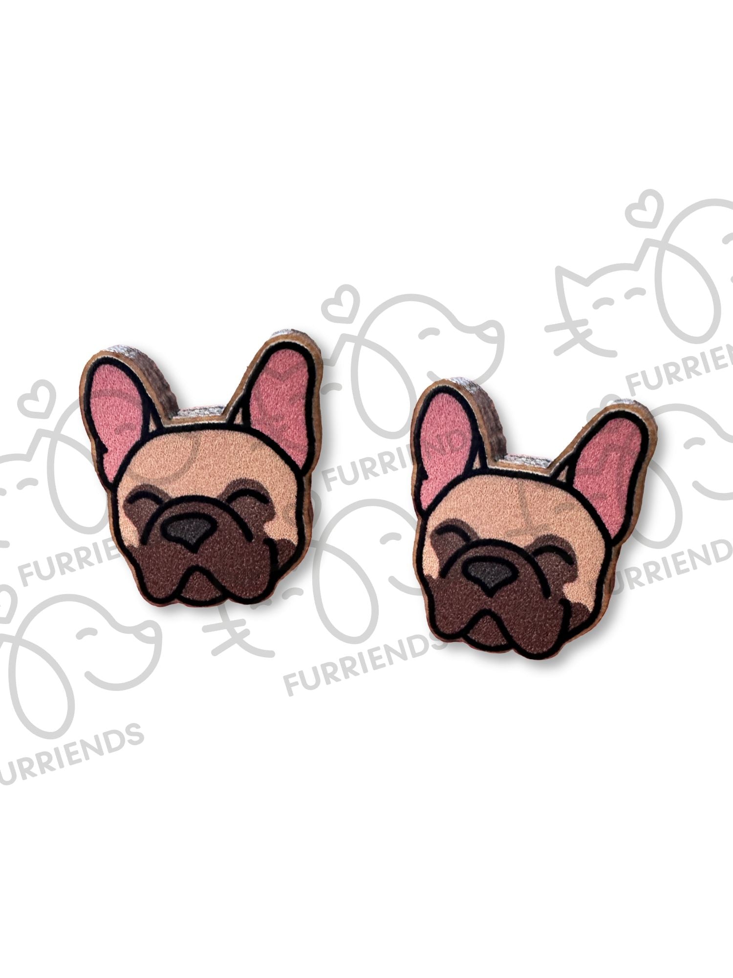 French Bulldog ColourPop Stud Earrings
