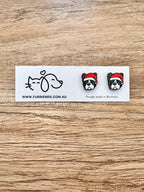 French Bulldog Christmas Edition ColourPop Stud Earrings