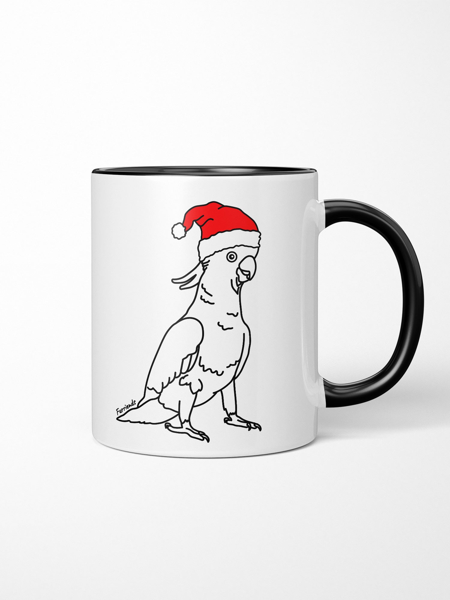Sulphur-Crested Cockatoo Christmas Edition Ceramic Mug