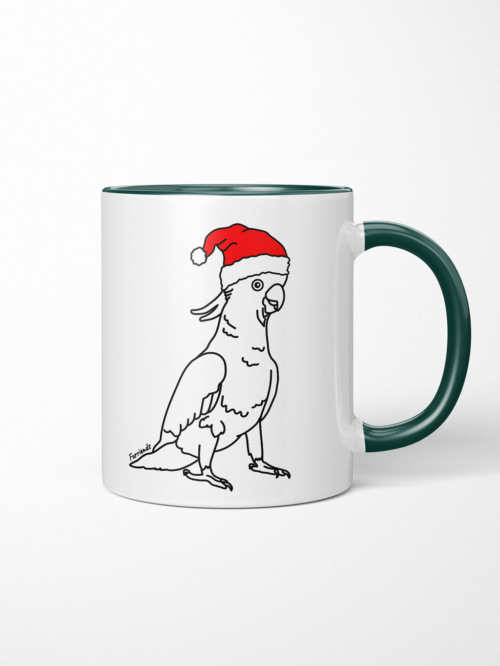 Sulphur-Crested Cockatoo Christmas Edition Ceramic Mug