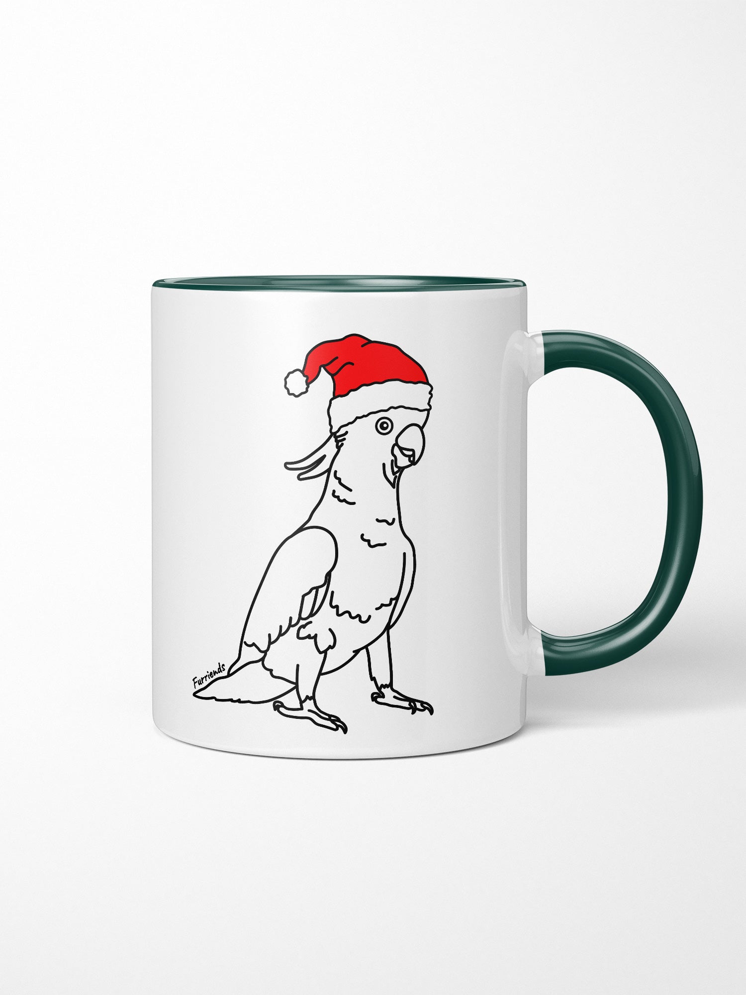 Sulphur-Crested Cockatoo Christmas Edition Ceramic Mug