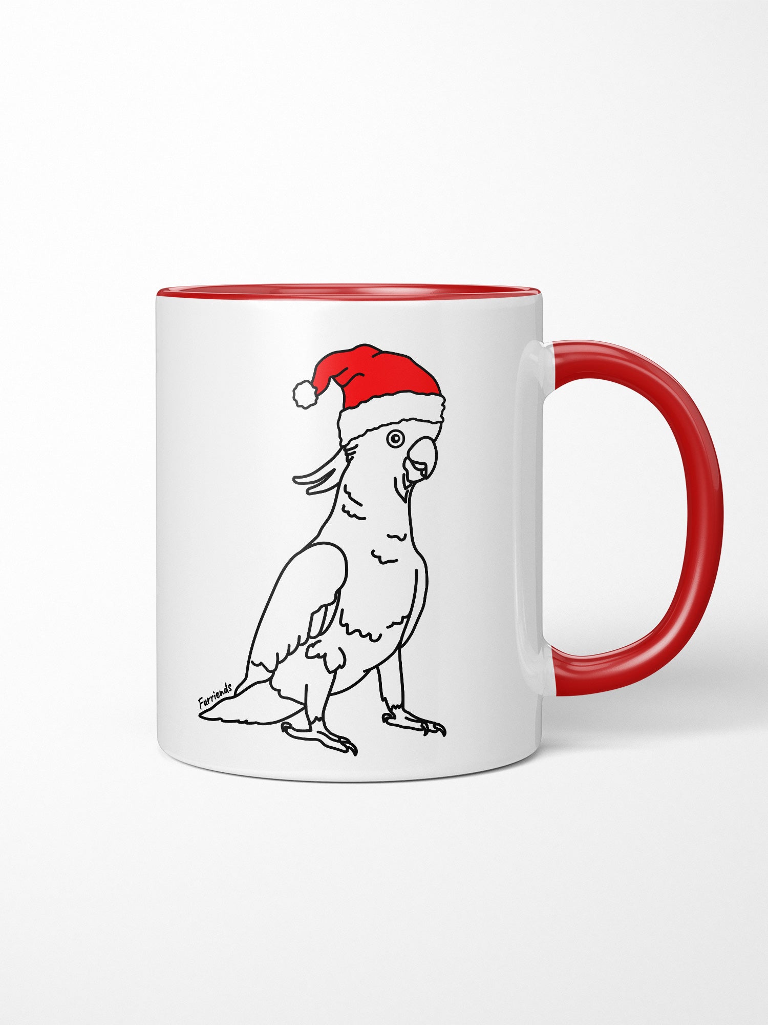 Sulphur-Crested Cockatoo Christmas Edition Ceramic Mug