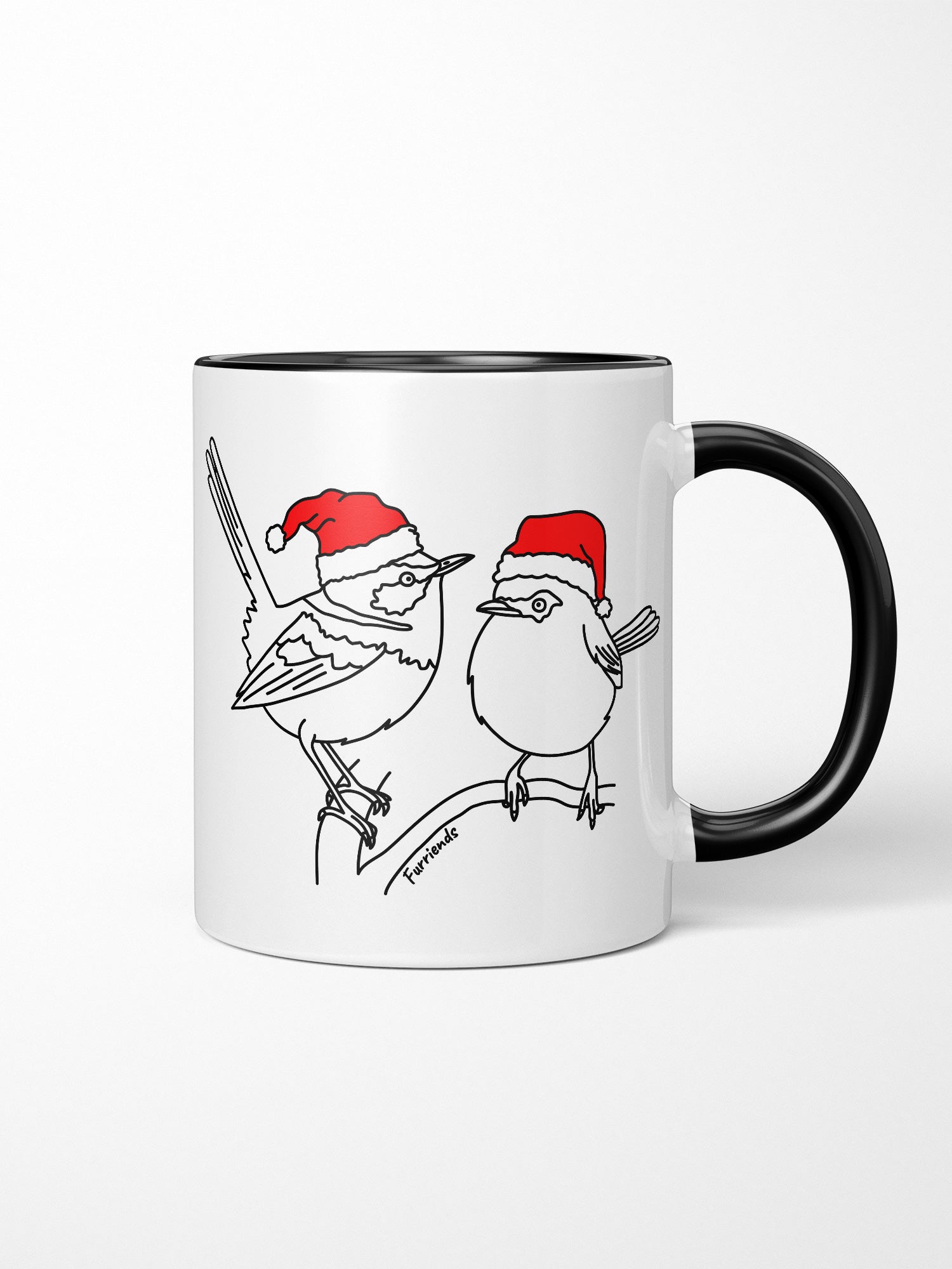 Superb Fairy Wren Christmas Edition Ceramic Mug