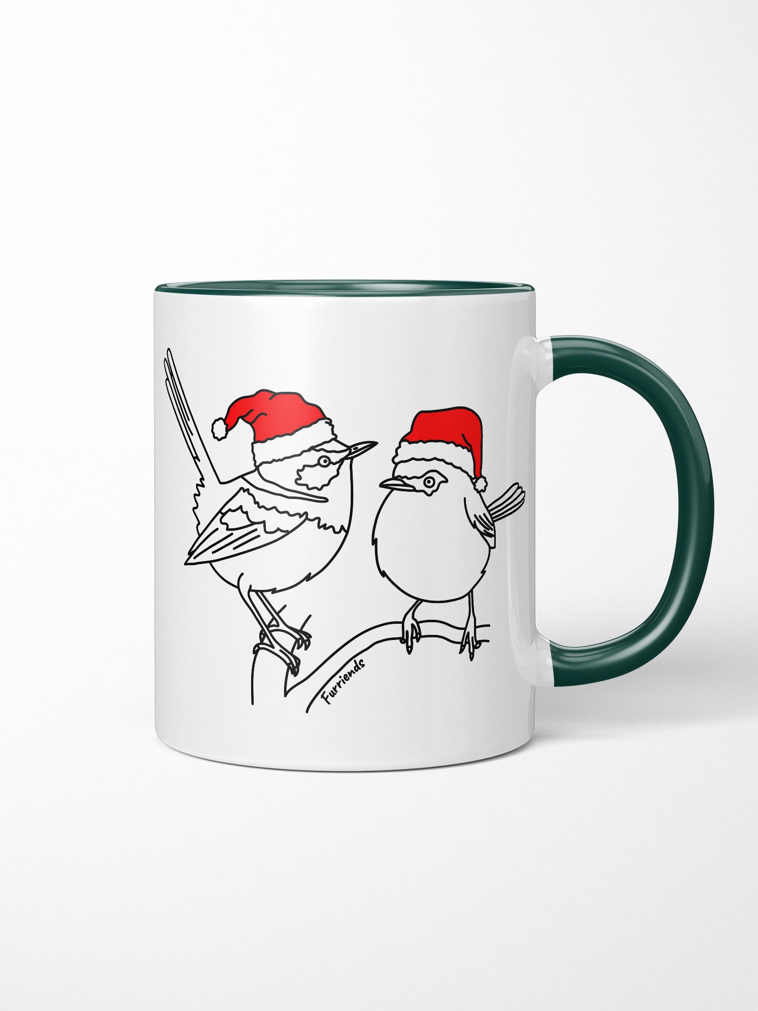 Superb Fairy Wren Christmas Edition Ceramic Mug