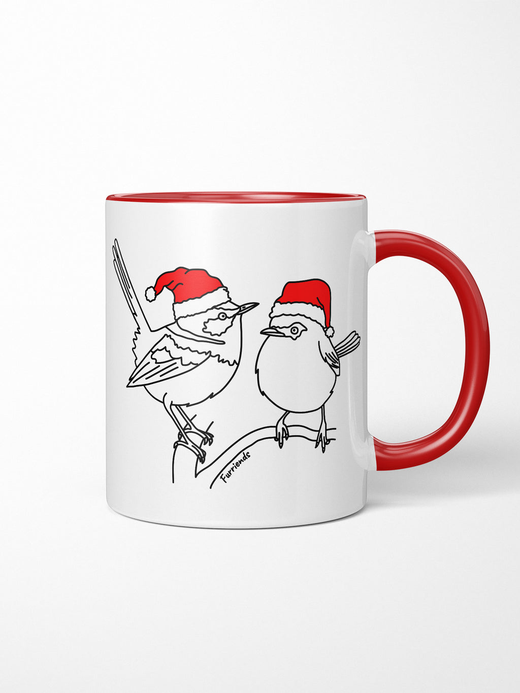 Superb Fairy Wren Christmas Edition Ceramic Mug