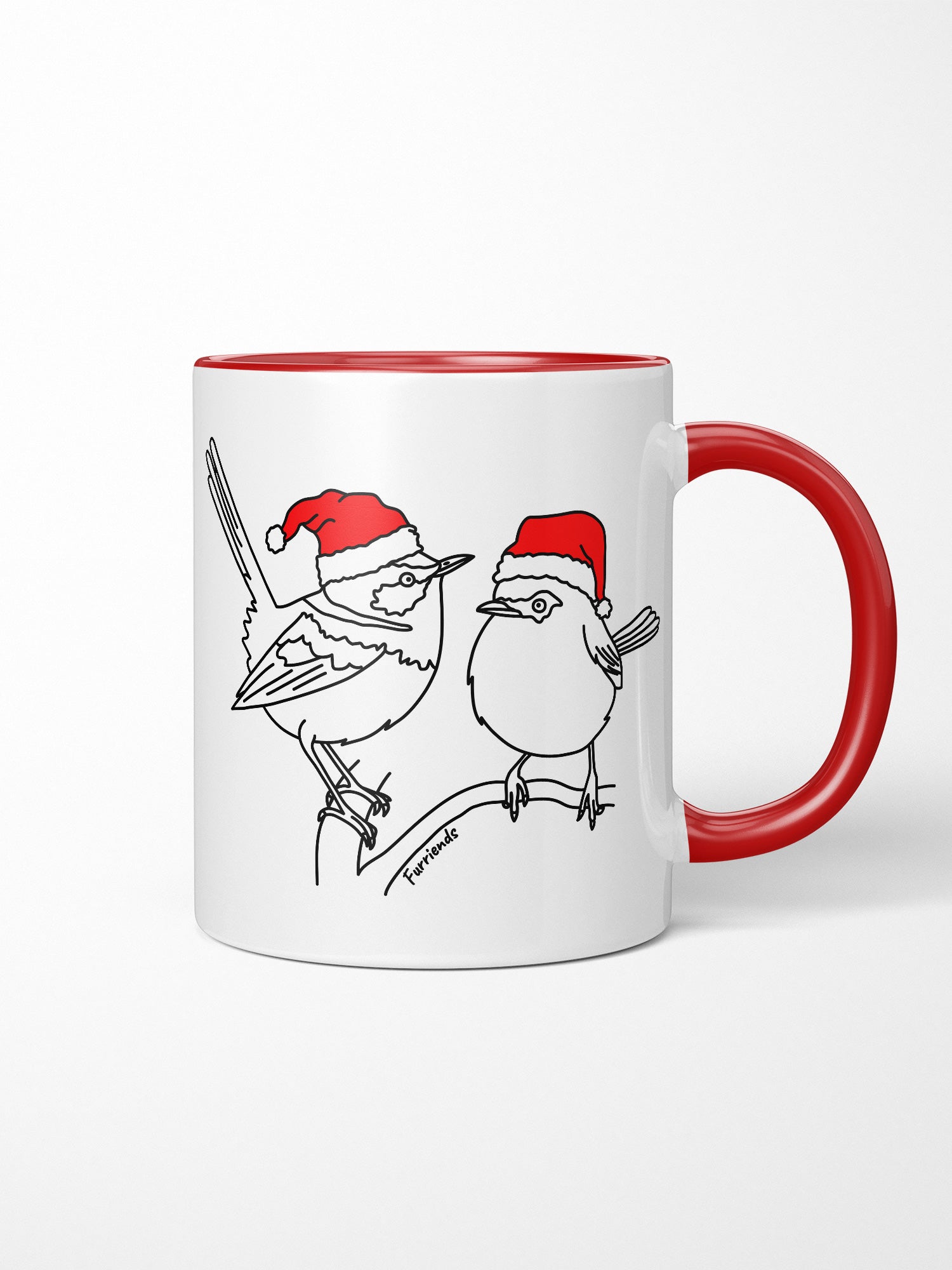 Superb Fairy Wren Christmas Edition Ceramic Mug
