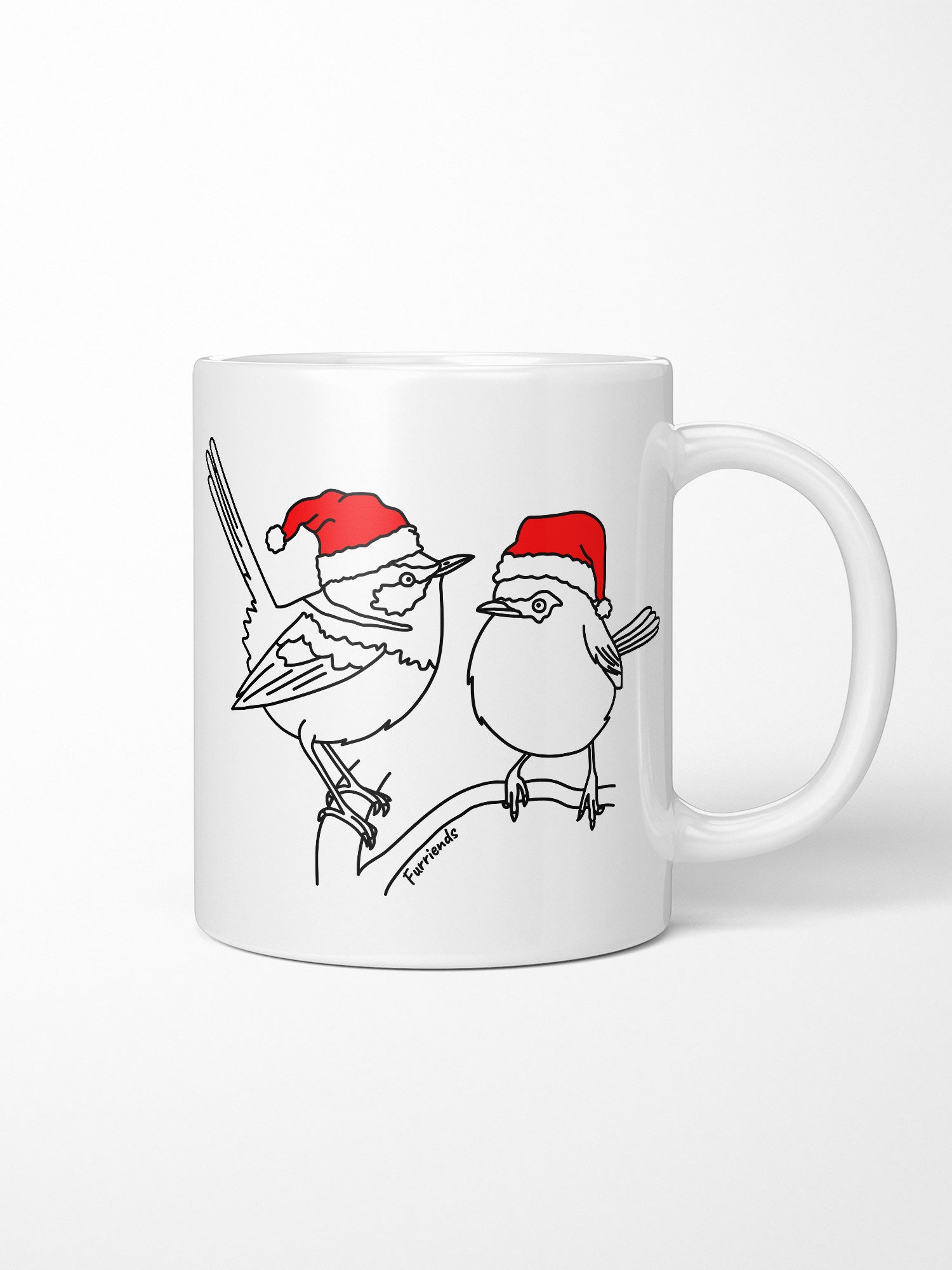 Superb Fairy Wren Christmas Edition Ceramic Mug