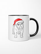 British Bulldog Christmas Edition Ceramic Mug
