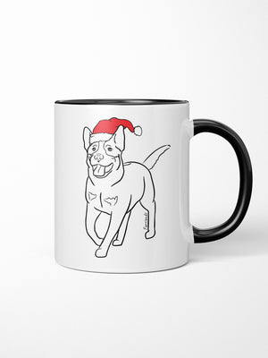 Australian Cattle Dog Christmas Edition Ceramic Mug