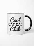 Cool Cat Dad Club Signature Script Ceramic Mug