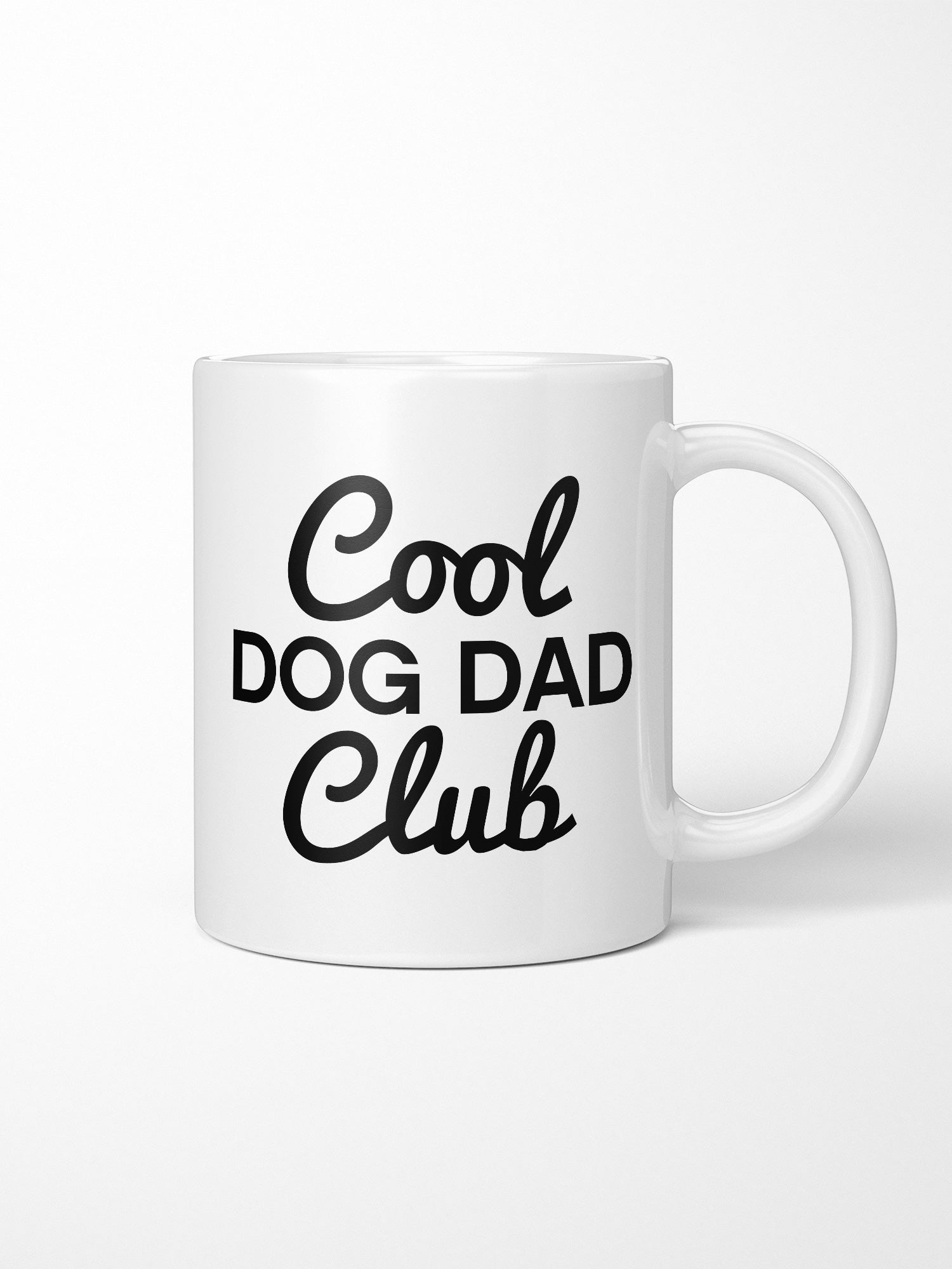 Cool Dog Dad Club Signature Script Ceramic Mug