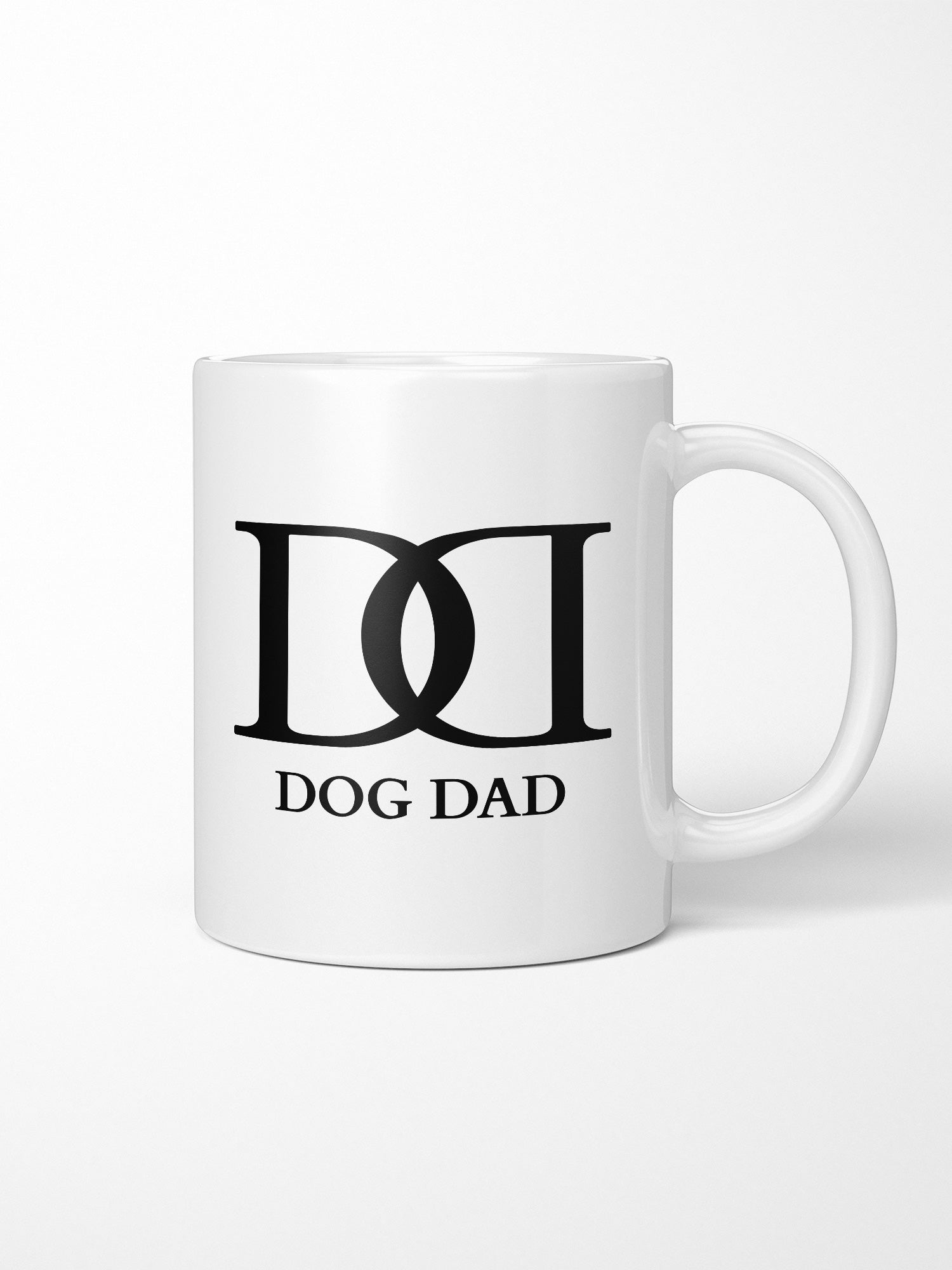 Dog Dad Monogram Ceramic Mug