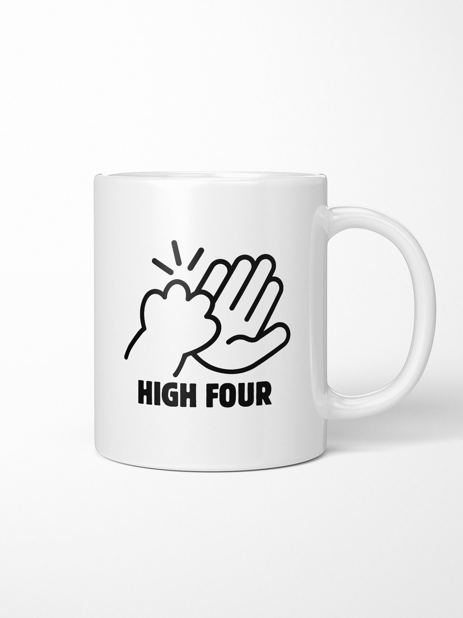 High Four Ceramic Mug