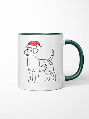 Jack Russell Terrier (Smooth Coat) Christmas Edition Ceramic Mug