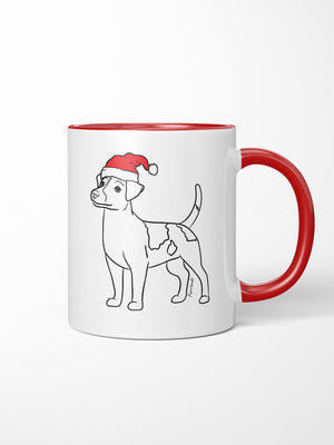 Jack Russell Terrier (Smooth Coat) Christmas Edition Ceramic Mug
