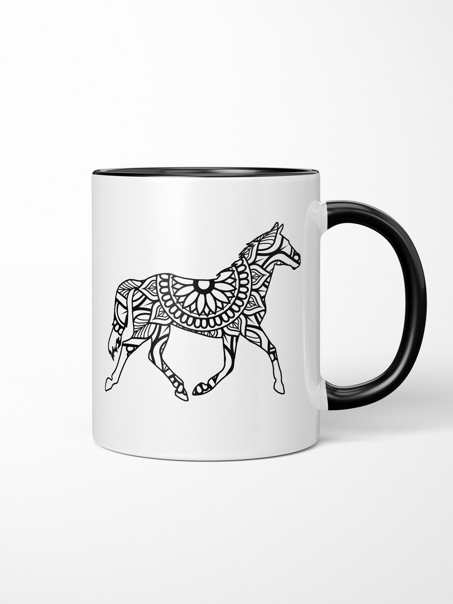 Horse Mandala Ceramic Mug