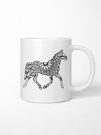 Horse Mandala Ceramic Mug