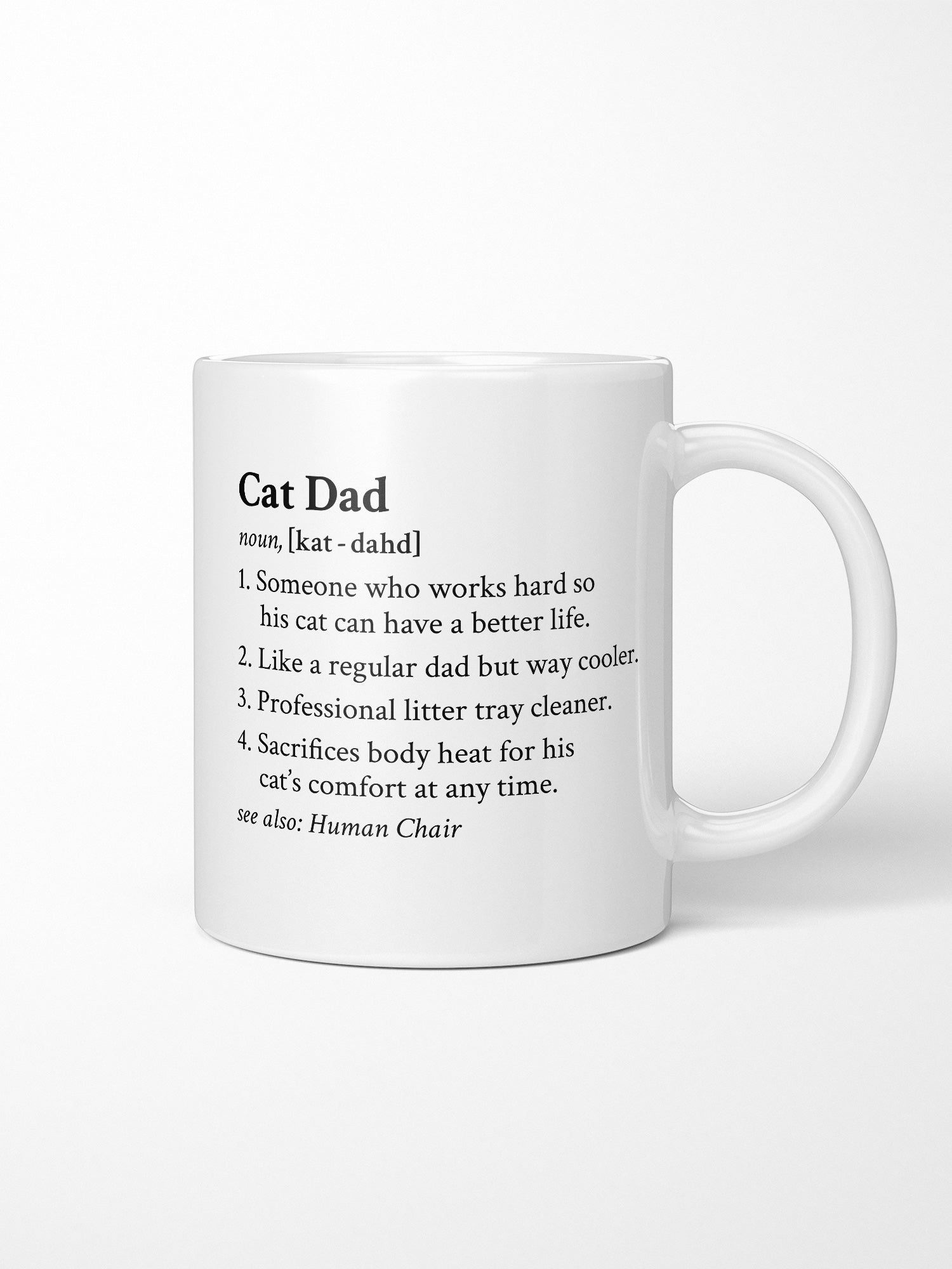 Cat Dad Definition Ceramic Mug