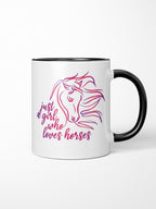 Just A Girl Who Loves Horses Ceramic Mug