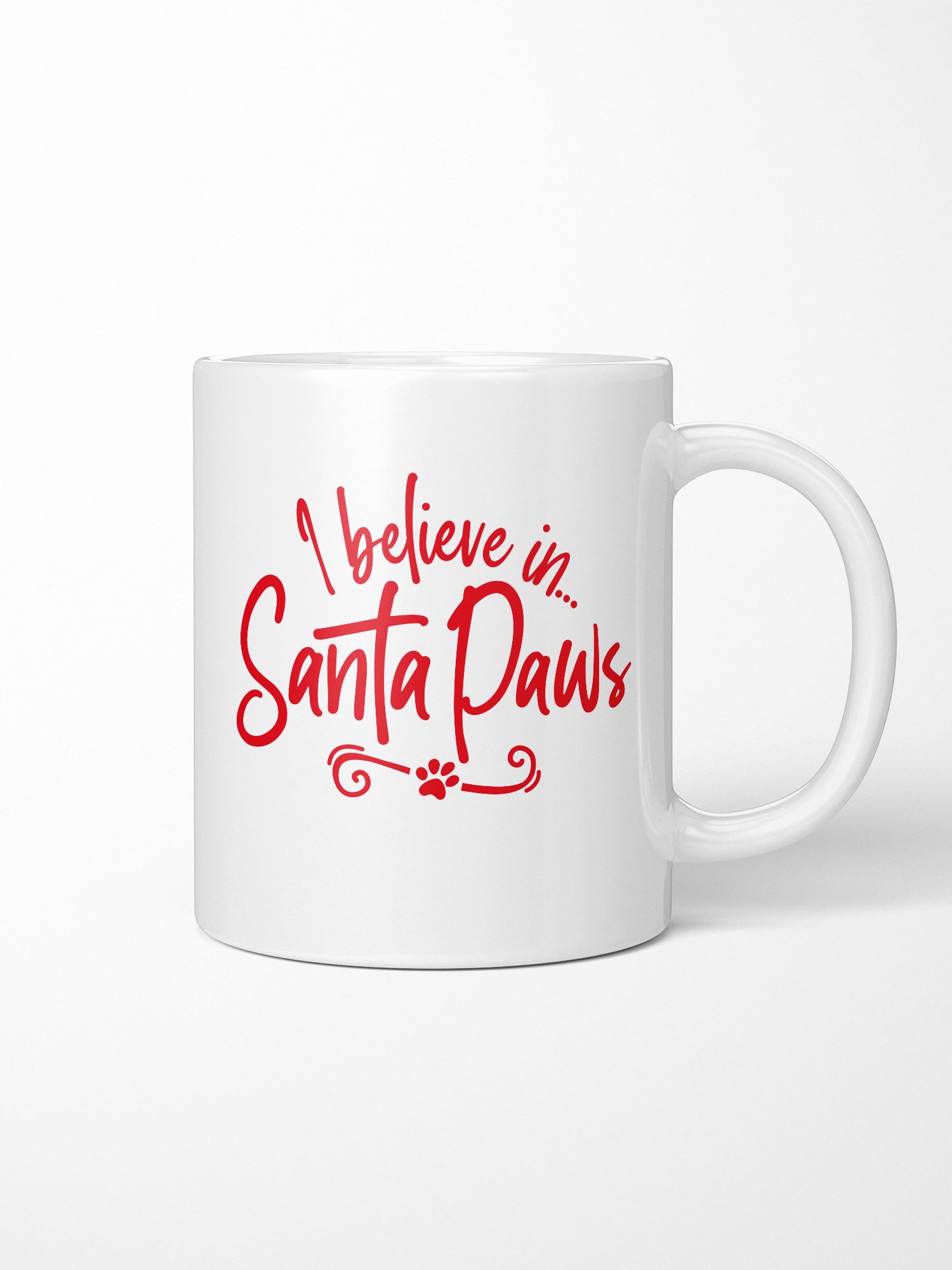 I Believe In Santa Paws Ceramic Mug