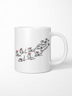 Dachshund Through The Snow Ceramic Mug