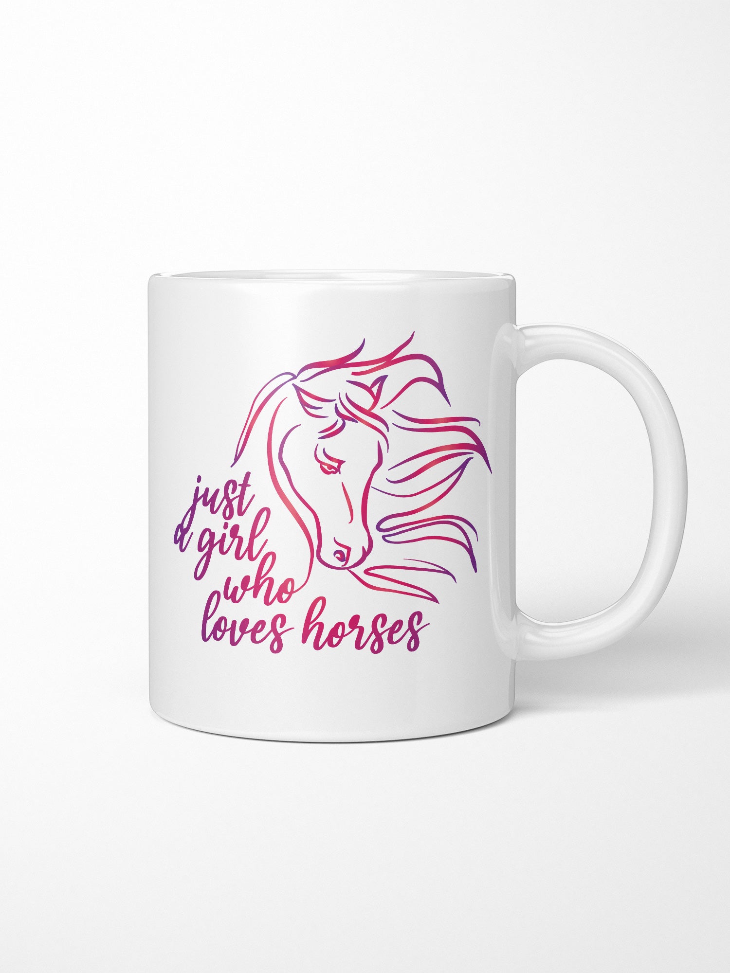 Just A Girl Who Loves Horses Ceramic Mug