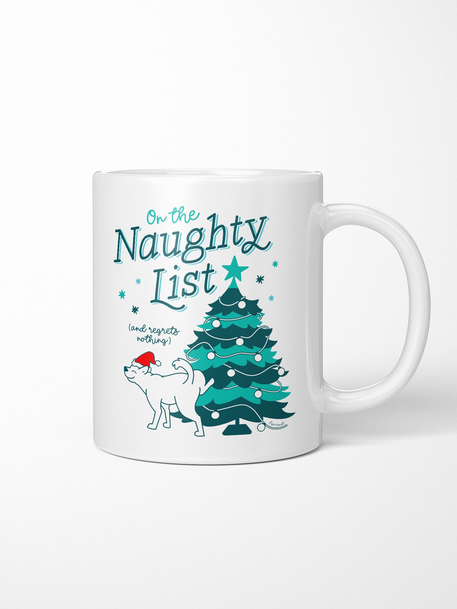 On The Naughty List - Dog Ceramic Mug